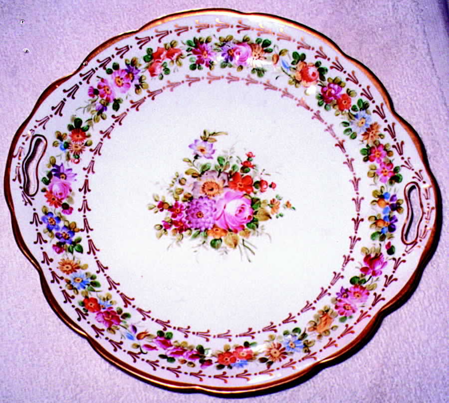 4102 Handled Cake Plate by Baxe-1