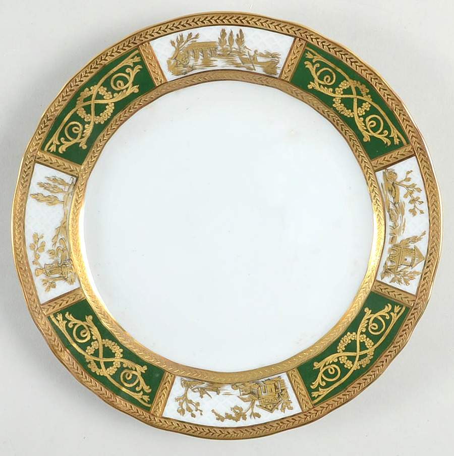 Palais Royal Green Salad Plate by Bernardaud-1
