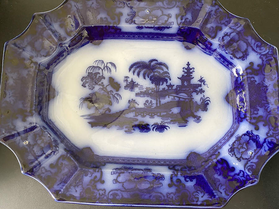 Shapoo 12" Oval Serving Platter by T & R Boote-1