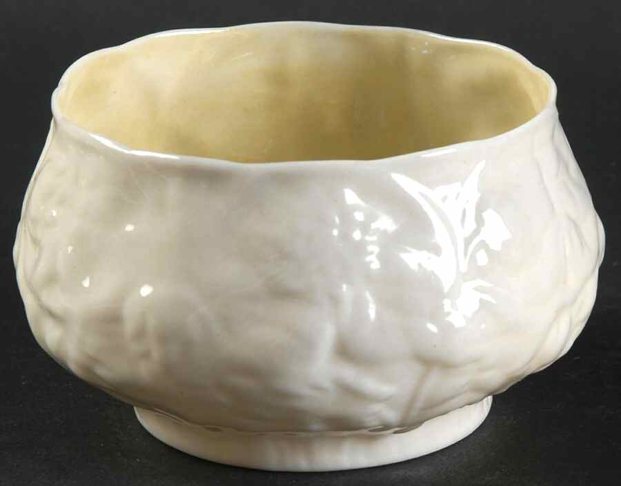 Lotus Open Sugar Bowl by Belleek Pottery (Ireland)-1