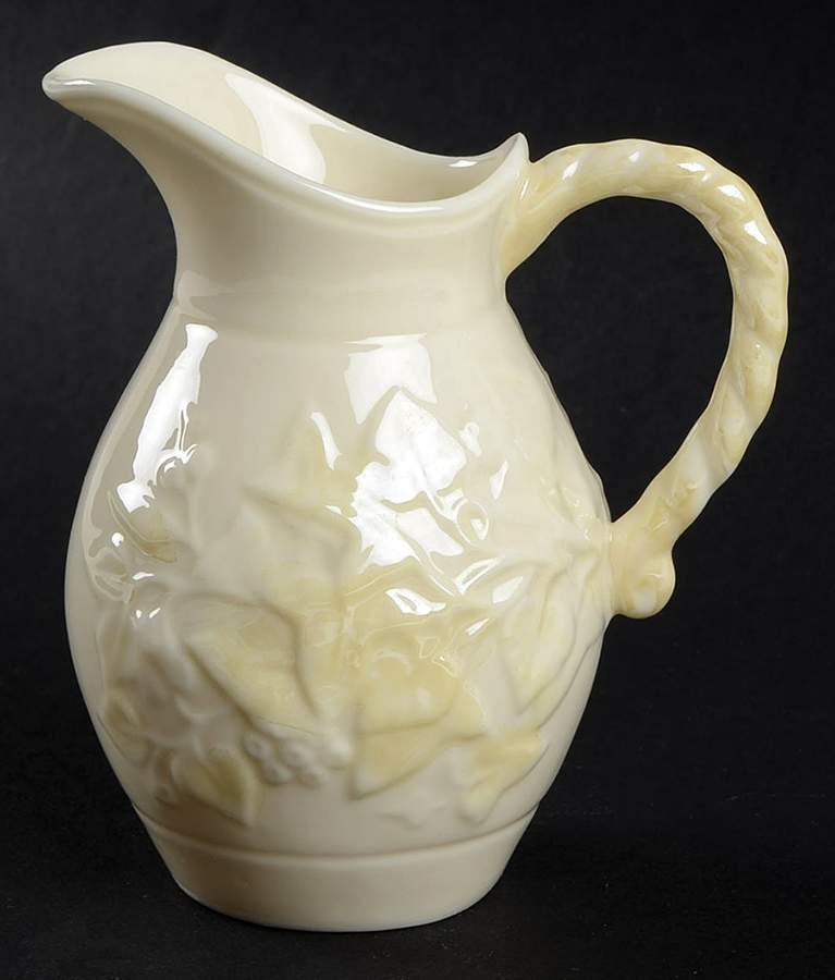 Ivy Yellow Mini Creamer by Belleek Pottery (Ireland)-1