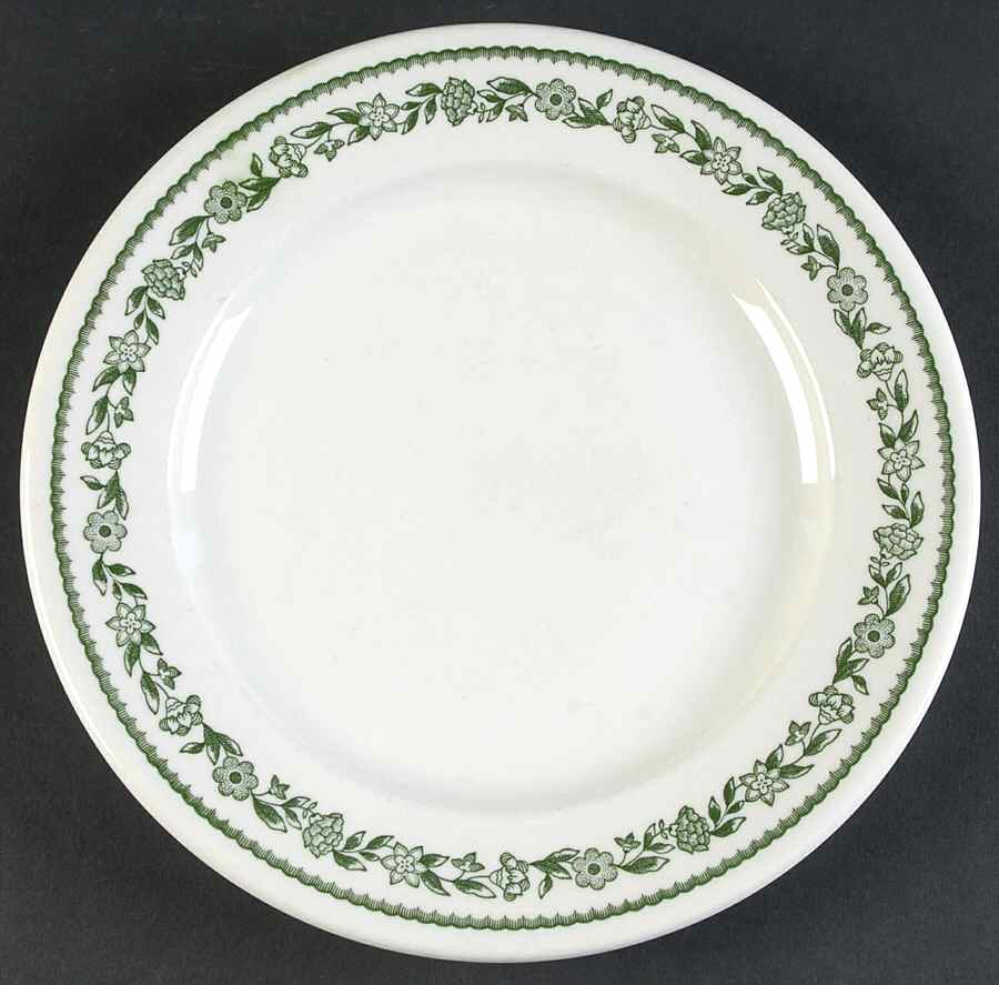 Kenmore (No Trim) Luncheon Plate by Buffalo Pottery-1