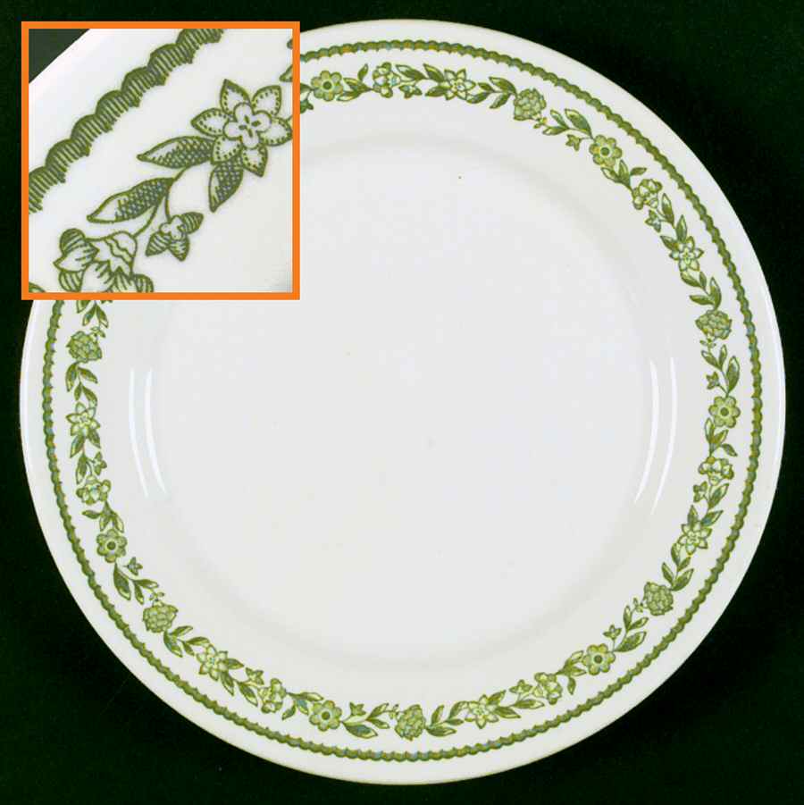 Kenmore (No Trim) Dinner Plate by Buffalo Pottery-1