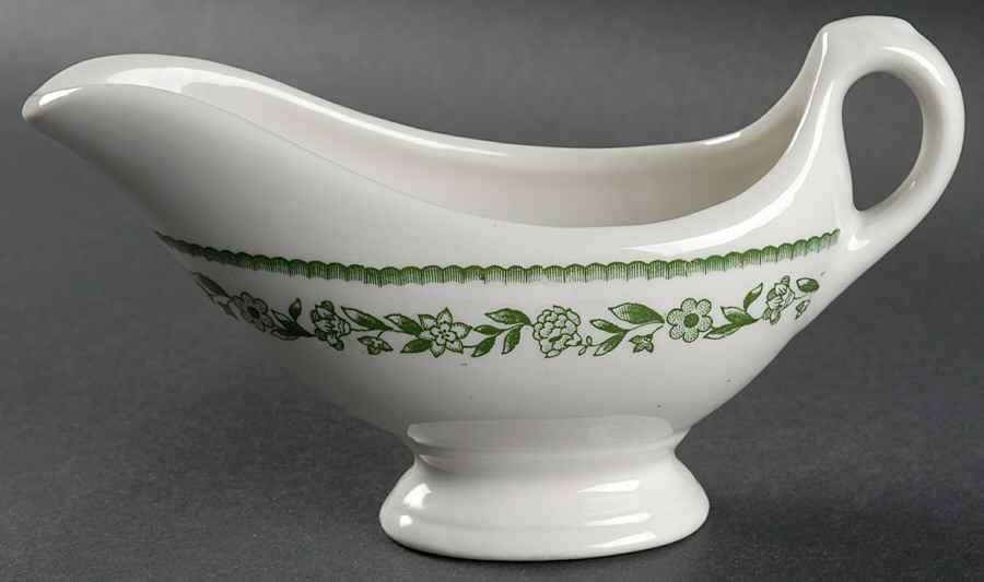 Kenmore (No Trim) Gravy Boat by Buffalo Pottery-1