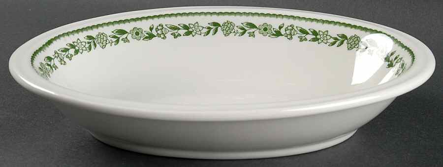 Kenmore (No Trim) 10" Oval Vegetable Bowl by Buffalo Pottery-1