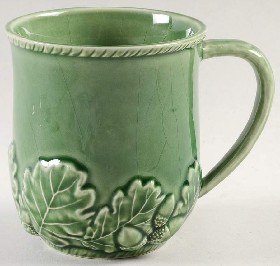 Oak Leaf Green Mug by Bordallo Pinheiro-1