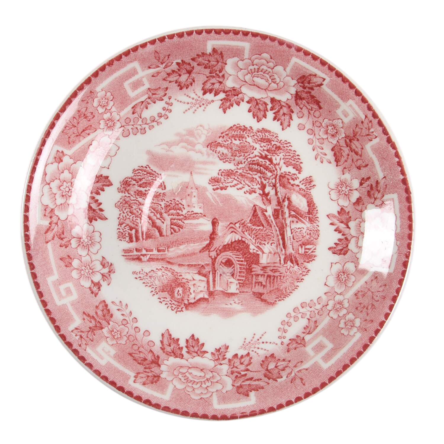 Old English Pink Saucer by Barratts-1