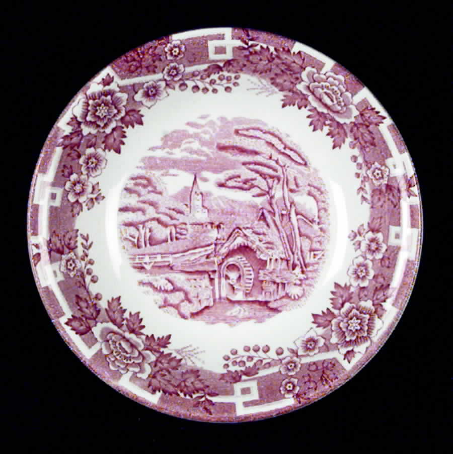 Old English Pink Fruit/Dessert (Sauce) Bowl by Barratts-1