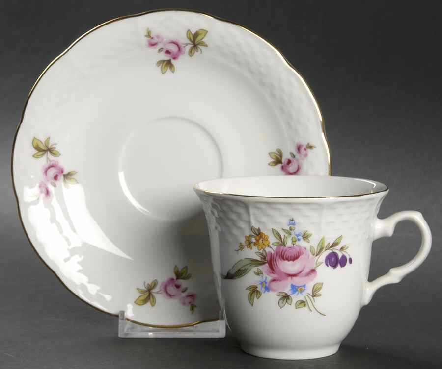 Minuet Flat Cup & Saucer Set by Belfor-1
