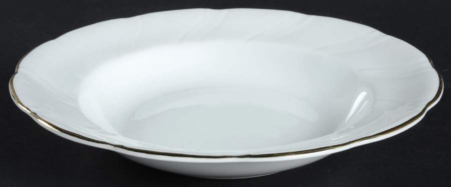 Gold Band Rim Soup Bowl by Baum Brothers-1