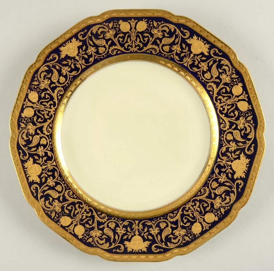 El Dorado Blue Dinner Plate by Black Knight-1