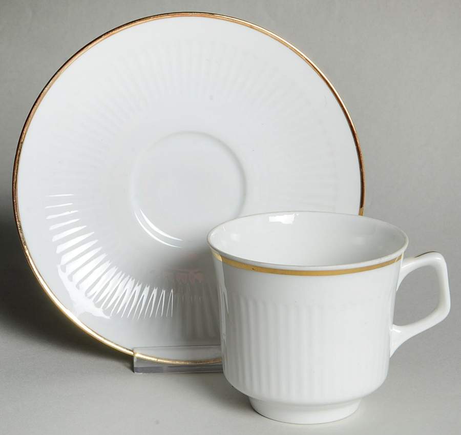 BTH66 Flat Cup & Saucer Set by Bareuther & Co-1