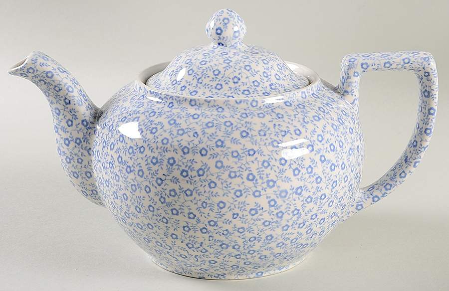 Felicity Blue Teapot & Lid by Burgess & Leigh-1