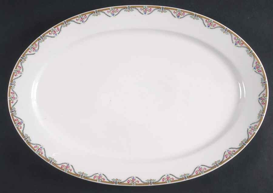 BAL5 15" Oval Serving Platter by H Balleroy-1