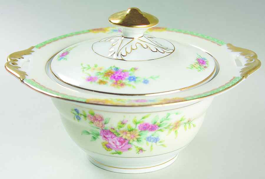 Celia Green Sugar Bowl & Lid by Black Knight-1