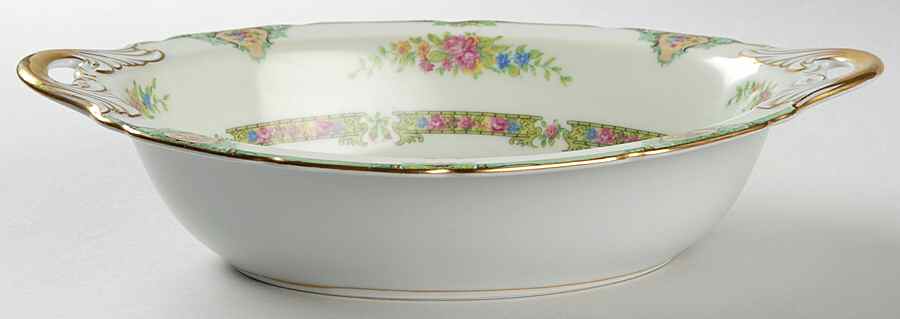Marcia Green 11" Oval Vegetable Bowl by Black Knight-1