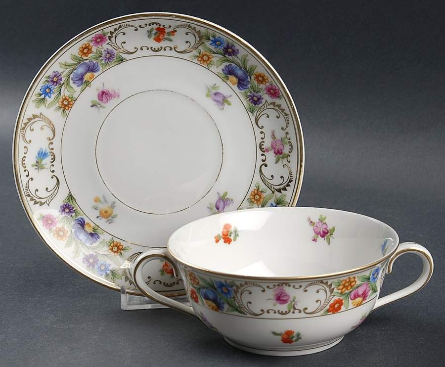 Royal Flat Cream Soup Bowl & Saucer Set by Bavaria-1