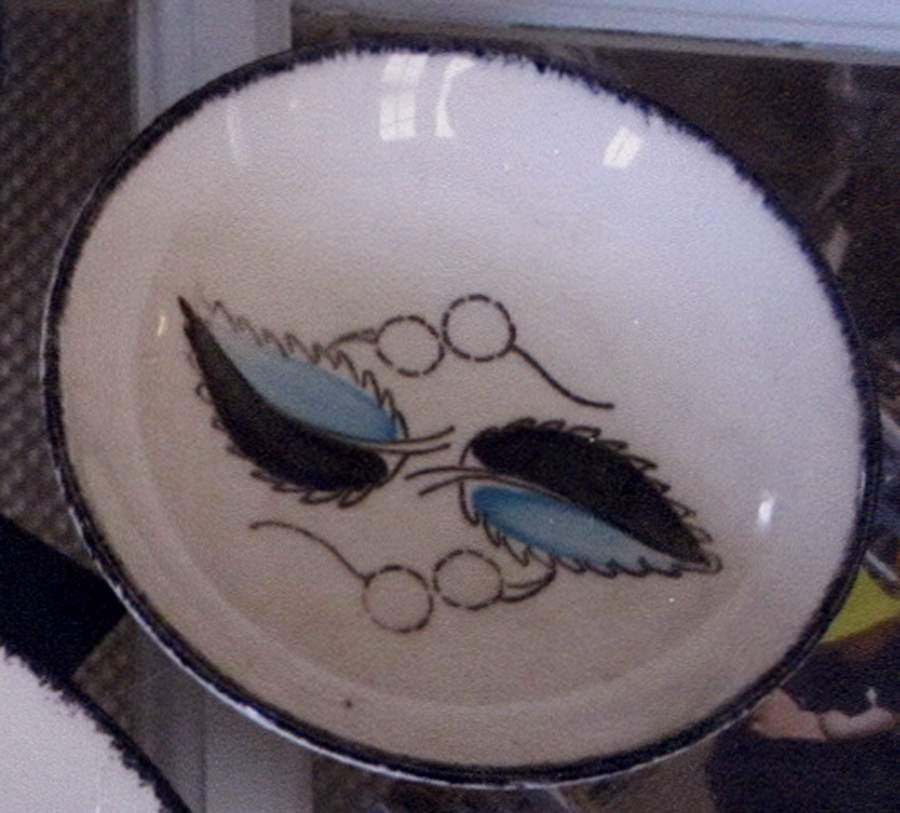 Wild Cherry 4 Fruit/Dessert (Sauce) Bowl by Blue Ridge Southern Pottery-1
