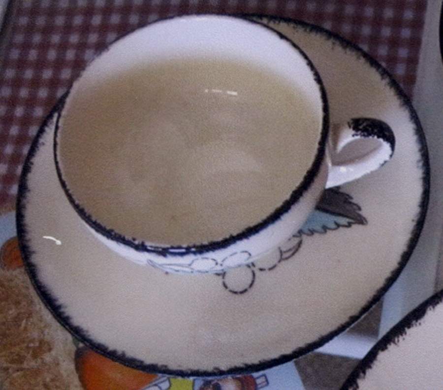 Wild Cherry 4 Flat Cup & Saucer Set by Blue Ridge Southern Pottery-1