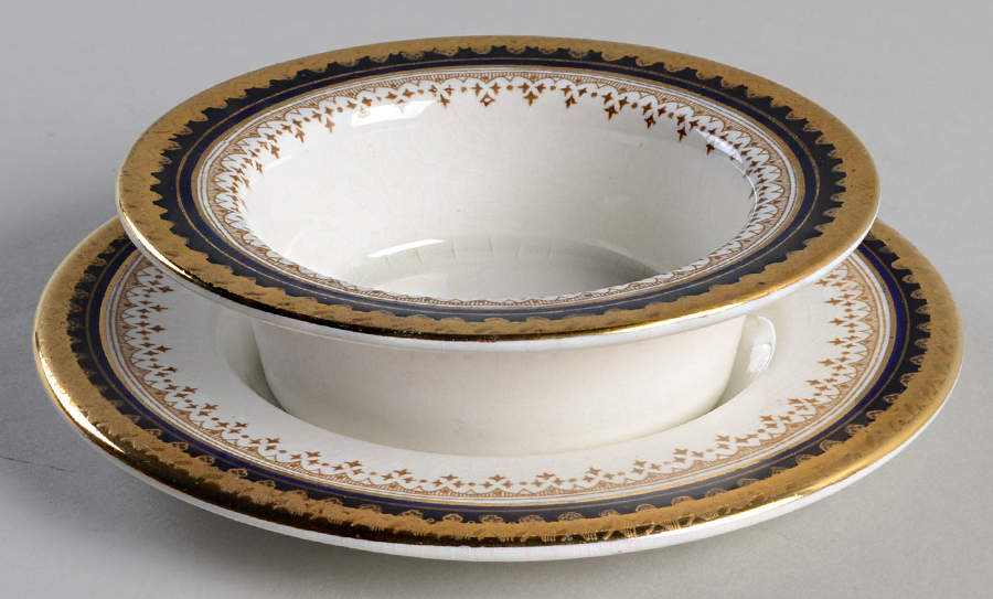 Or Repousse Ramekin & Saucer Set by Booths-1