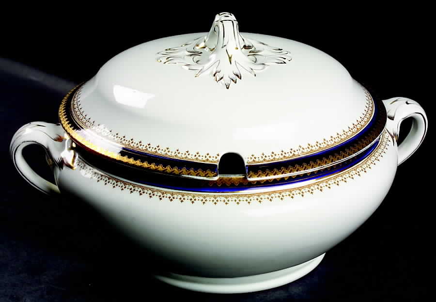 Or Repousse Tureen &  Lid by Booths-1