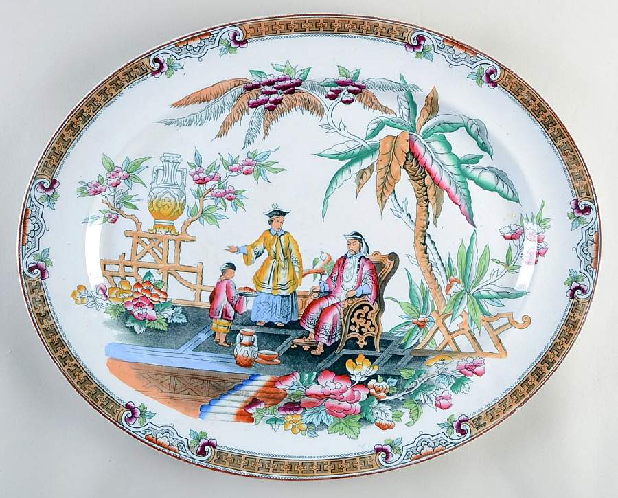 Pekin 19" Oval Serving Platter by Beech & Hancock-1