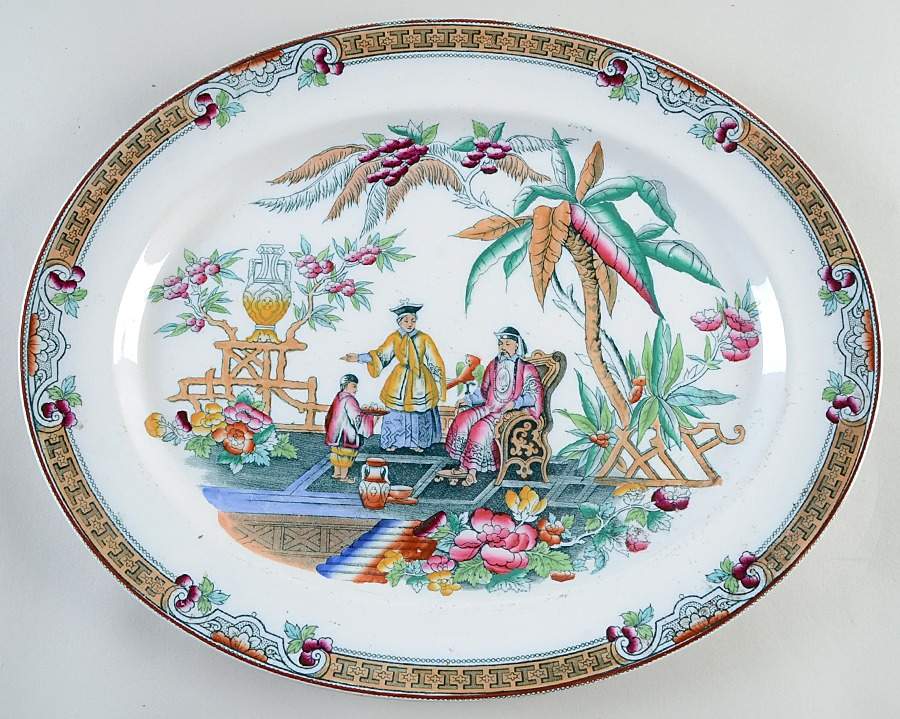Pekin 16" Oval Serving Platter by Beech & Hancock-1