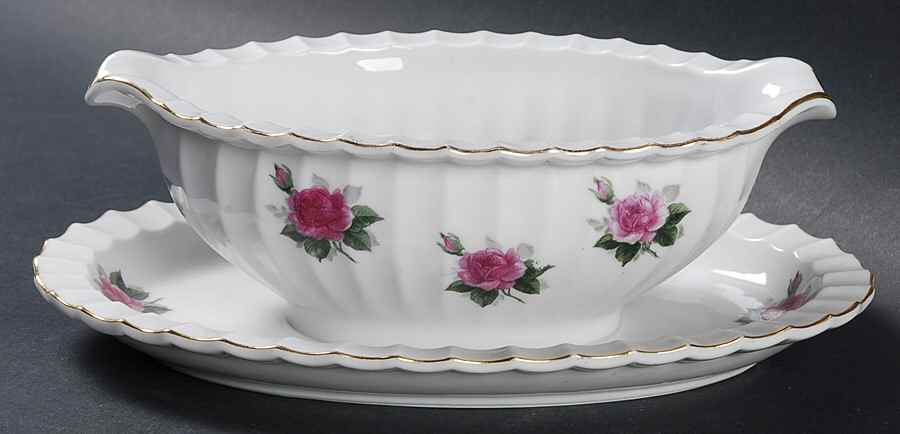 BND1 Gravy Boat with Attached Underplate by Bond (Japan)-1