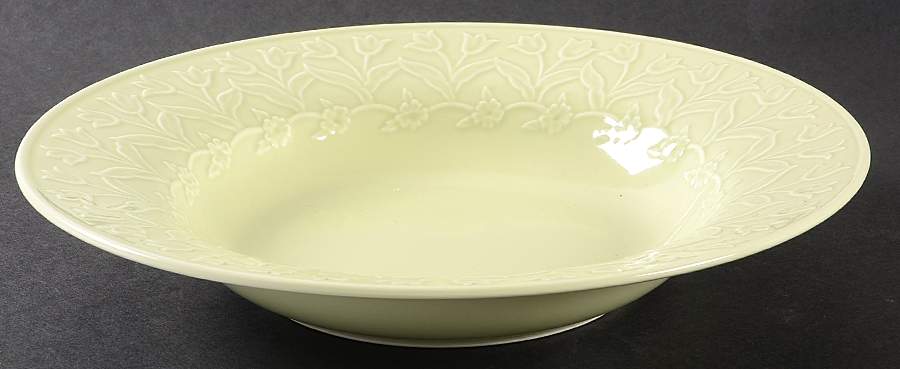 Whisper Green Large Rim Soup Bowl by Block-1