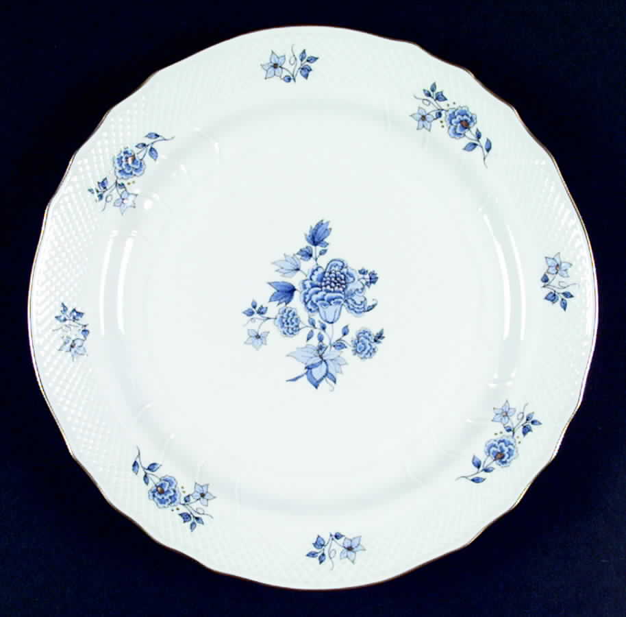 Chinois Blue Dinner Plate by Boglar-1
