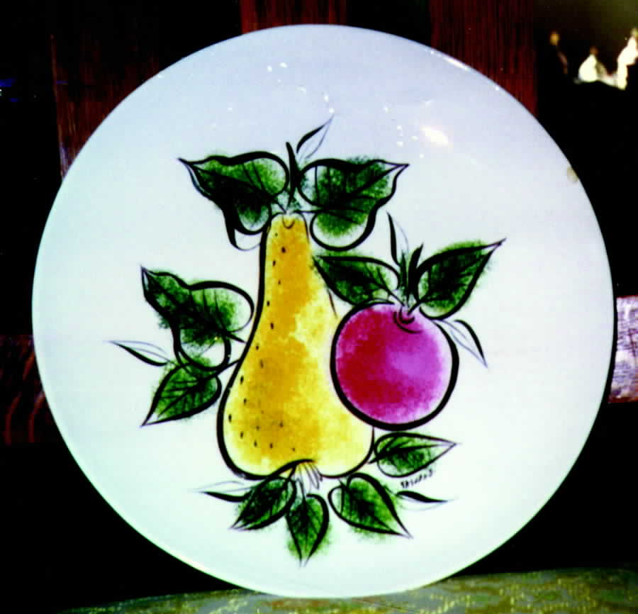 Provincial Fruit Dinner Plate by Sascha Brastoff-1