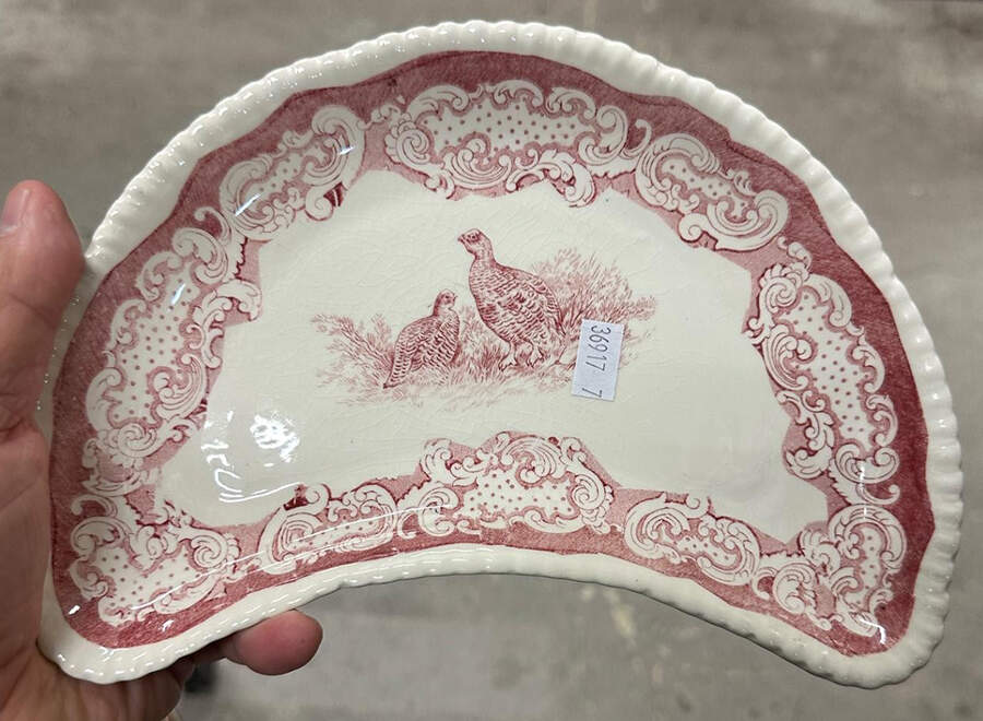Athena Red Crescent Salad Plate by Bishop & Stonier-1