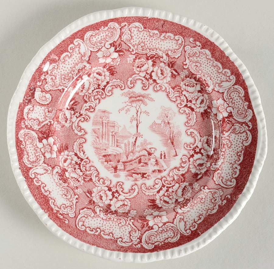 Athena Red Bread & Butter Plate by Bishop & Stonier-1