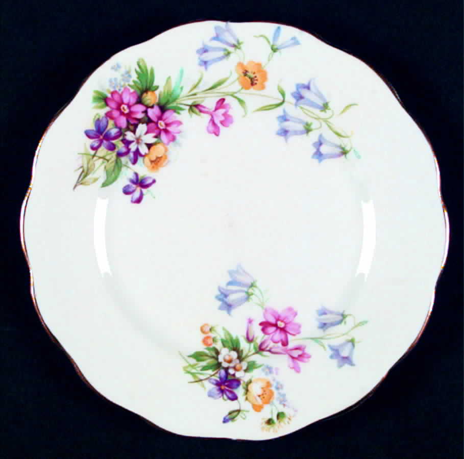 Old Country Spray Bread & Butter Plate by Bell China-1