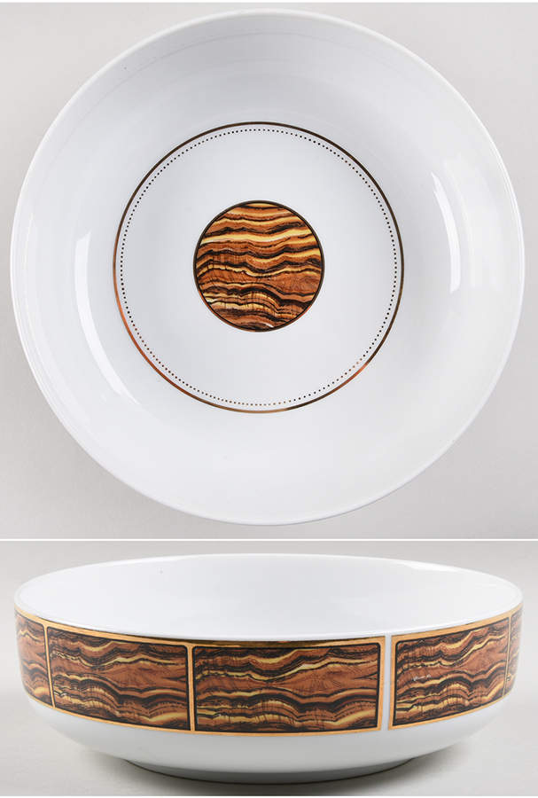 Tiger's Eye 9" Salad Serving Bowl by Georges Briard-1