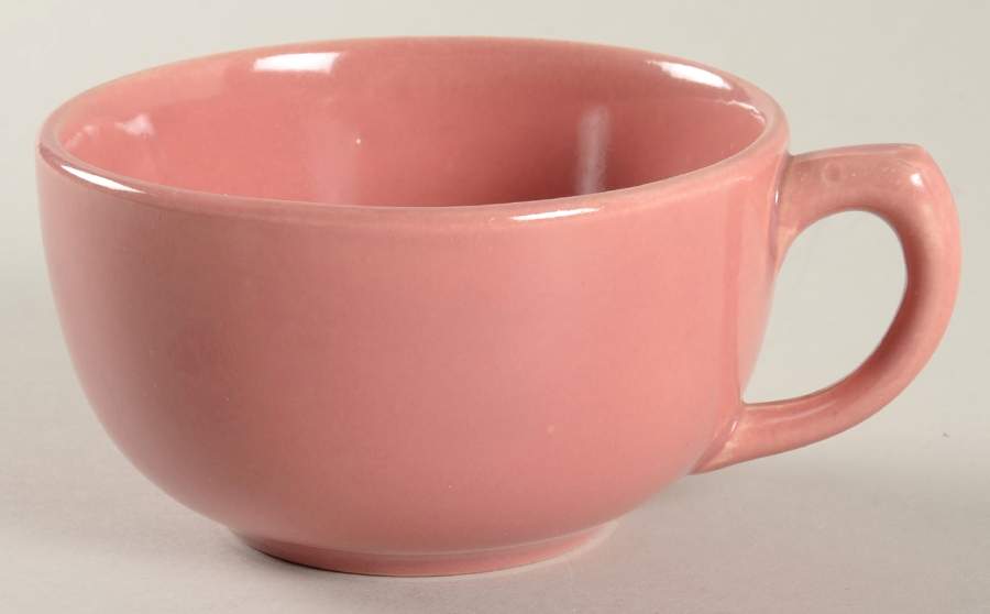 Monterey Moderne-Pink Flat Cup by Bauer-1