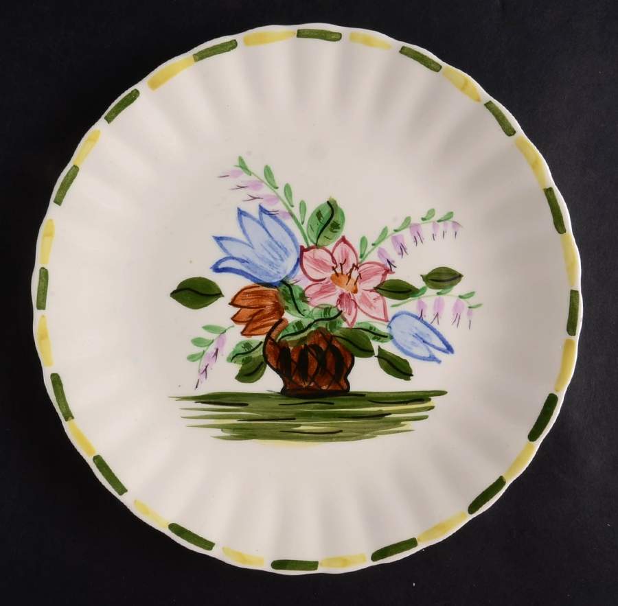 Flower Bowl Variant Salad Plate by Blue Ridge Southern Pottery-1