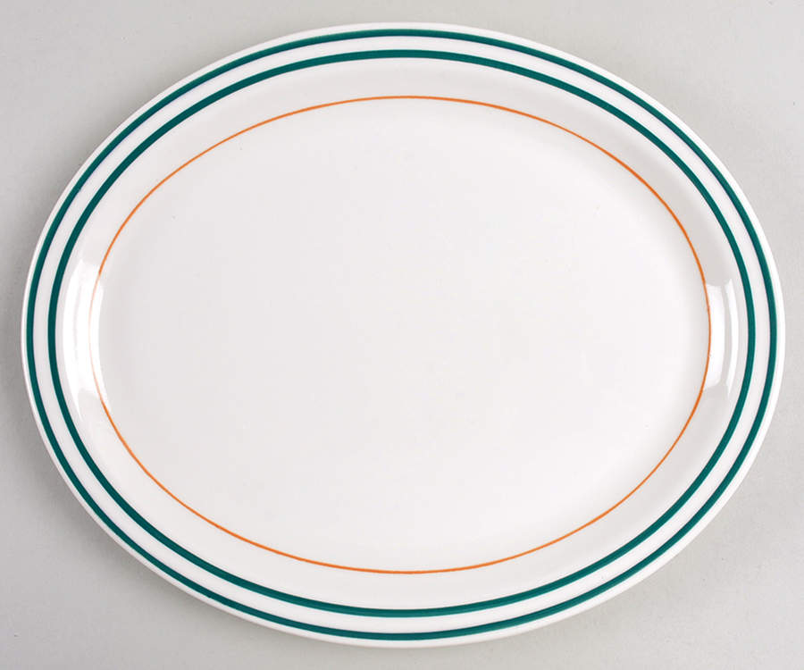 BUF54 11" Oval Serving Platter by Buffalo Pottery-1
