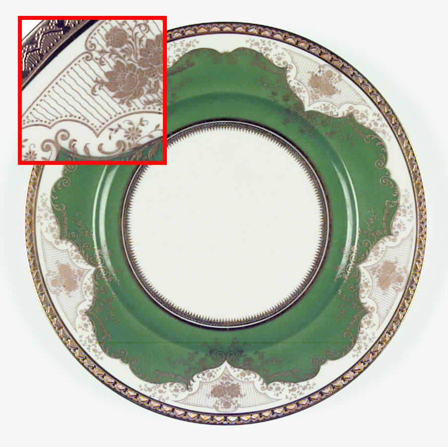 Regina Green Dinner Plate by Black Knight-1