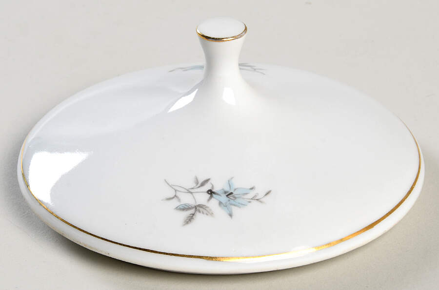 Blue Fantasy (Gold Trim) Lid for Sugar Bowl by Bohemia Ceramic Works-1