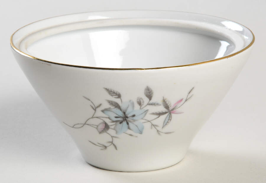 Blue Fantasy (Gold Trim) Sugar Bowl No Lid by Bohemia Ceramic Works-1