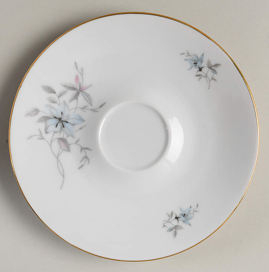 Blue Fantasy (Gold Trim) Saucer by Bohemia Ceramic Works-1