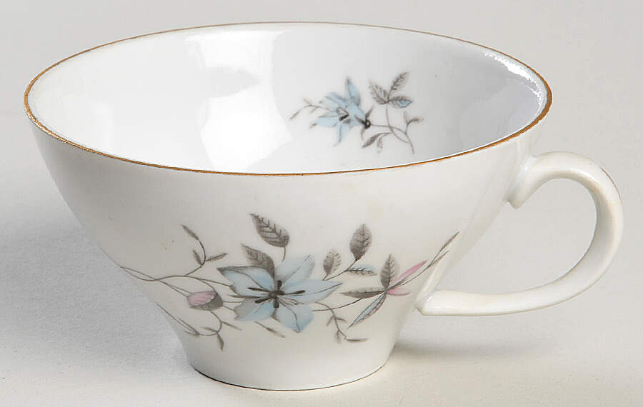 Blue Fantasy (Gold Trim) Flat Cup by Bohemia Ceramic Works-1