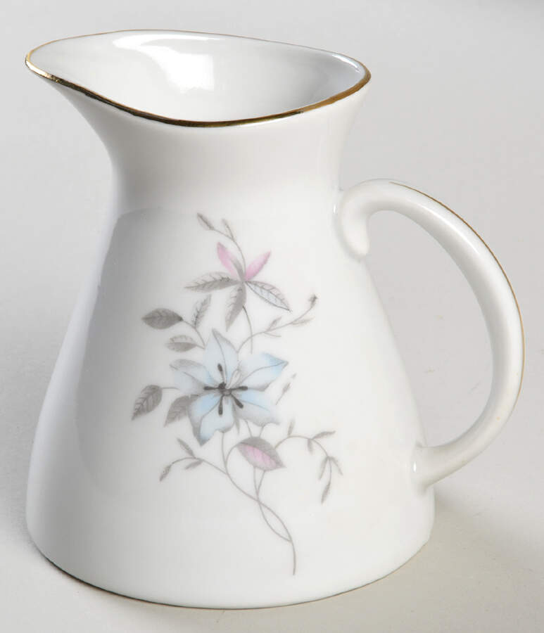 Blue Fantasy (Gold Trim) Creamer by Bohemia Ceramic Works-1