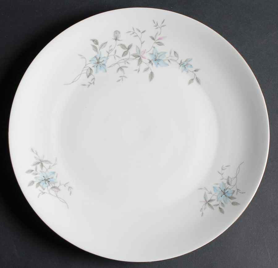 Blue Fantasy (Gold Trim) 11" Chop Plate (Round Platter) by Bohemia Ceramic Works-1