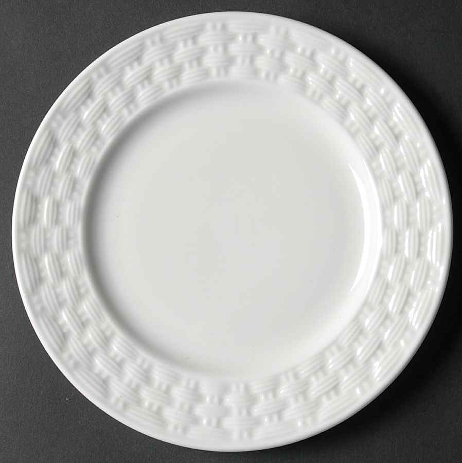 Basketweave Bread & Butter Plate by Belleek Pottery (Ireland)-1