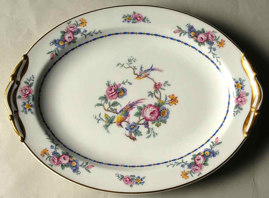Spring Time 11" Oval Serving Platter by Bernardaud-1