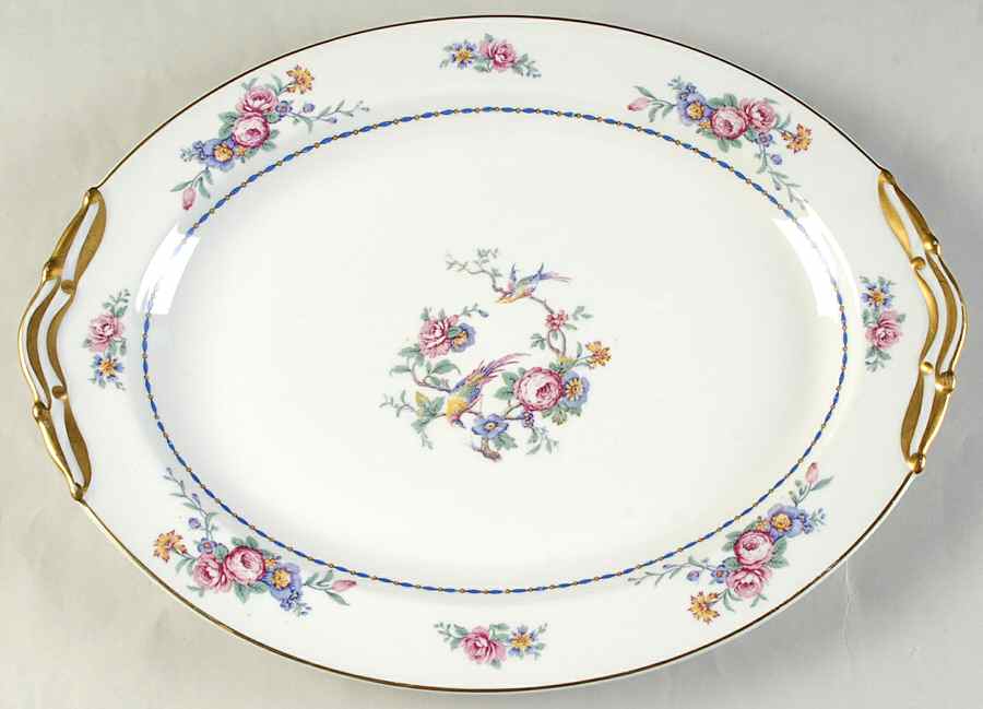 Spring Time 15" Oval Serving Platter by Bernardaud-1