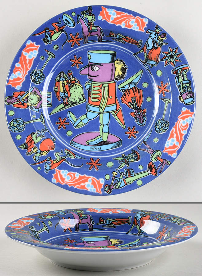 Playtime Rim Soup Bowl by Bopla (Switzerland)-1