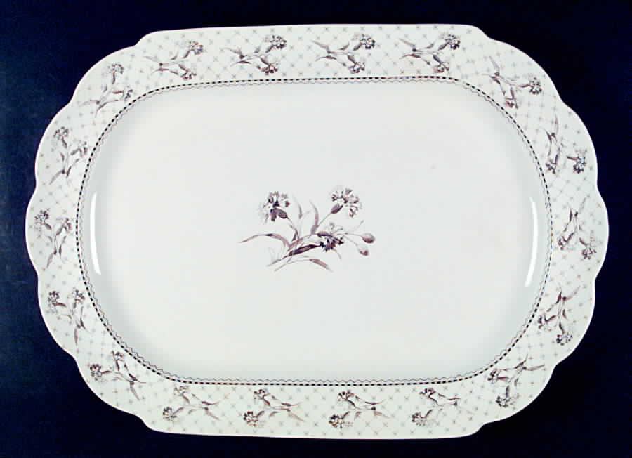 Harvard Brown 21" Oval Serving Platter by Brownfield-1